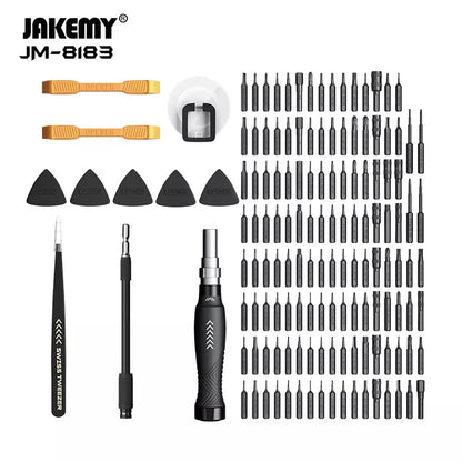 JAKEMY JM - 8183 Präzisions - Schraubendreher - Set Öffnungswerkzeugen und Zange (145 in 1) - Handyschmiede - saar