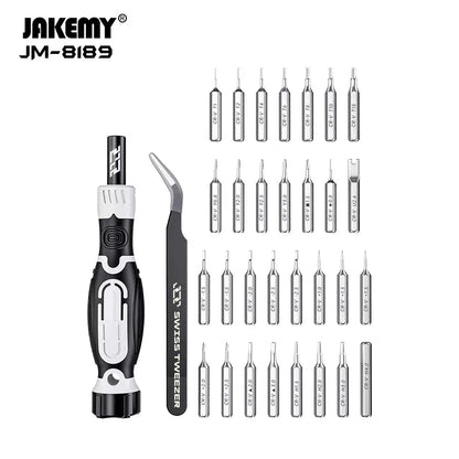 JAKEMY JM - 8189A 32 - in - 1 - Schraubendreher - Set mit Präzisionspinzette - Handyschmiede - saar