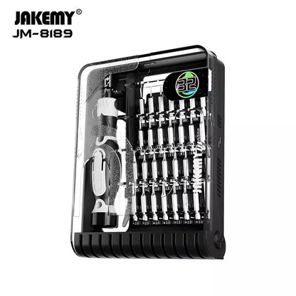 JAKEMY JM - 8189A 32 - in - 1 - Schraubendreher - Set mit Präzisionspinzette - Handyschmiede - saar